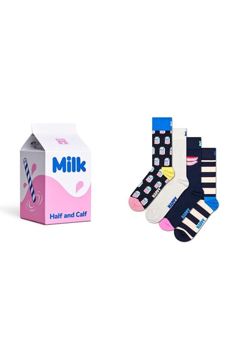 Happy Socks sosete 4-Pack Milk Carton Gift Set P001724