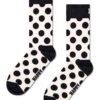 Happy Socks sosete Big Dot Sock culoarea alb