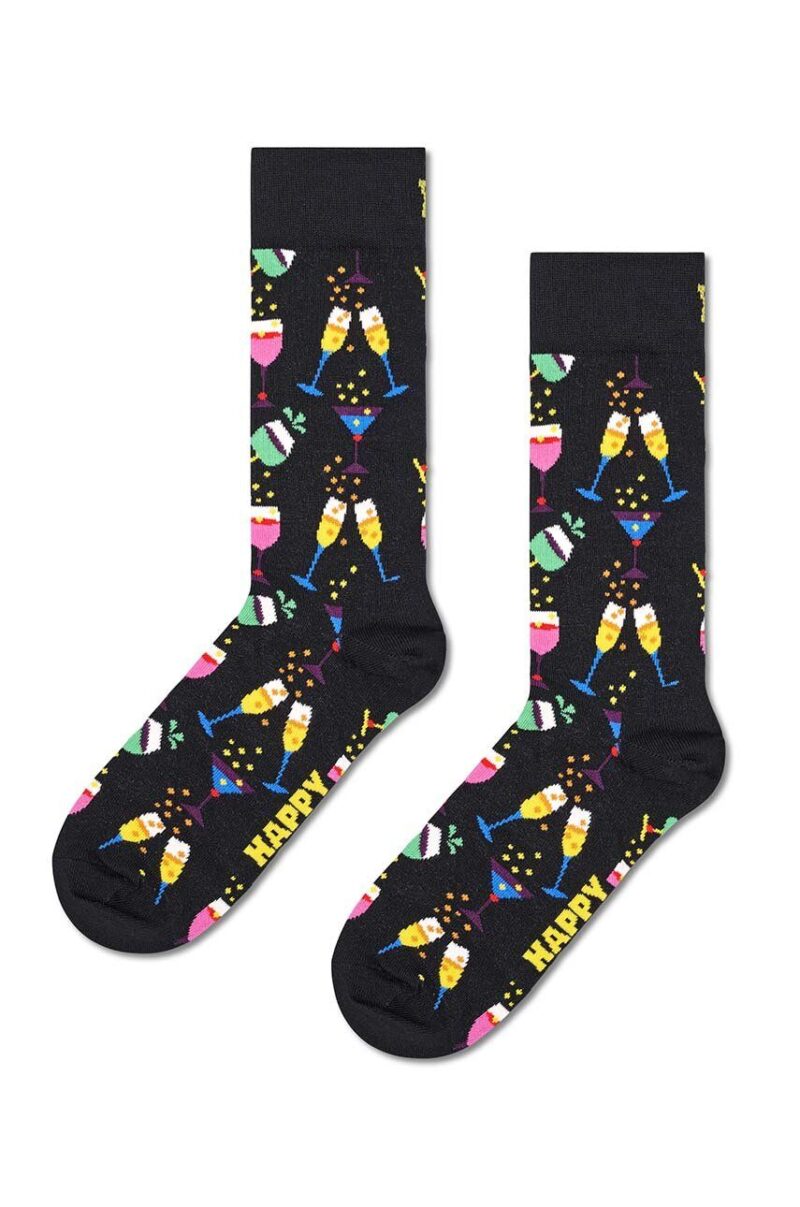 Happy Socks sosete Cheers Sock culoarea negru