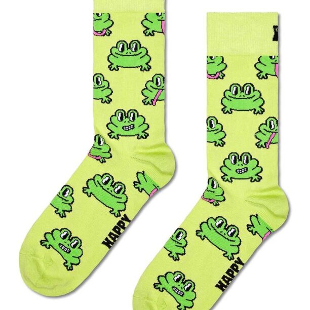 Happy Socks sosete Frog Sock culoarea verde