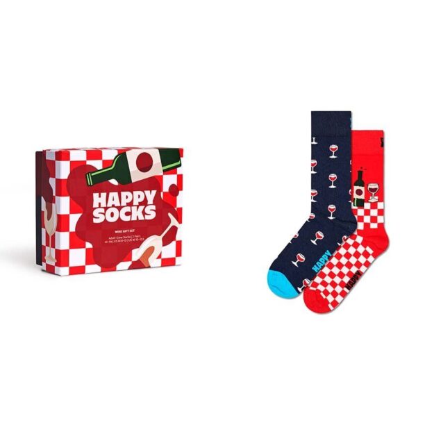 Happy Socks sosete GIFTBOX 2-Pack Wine Gift Set 2-pack P001837