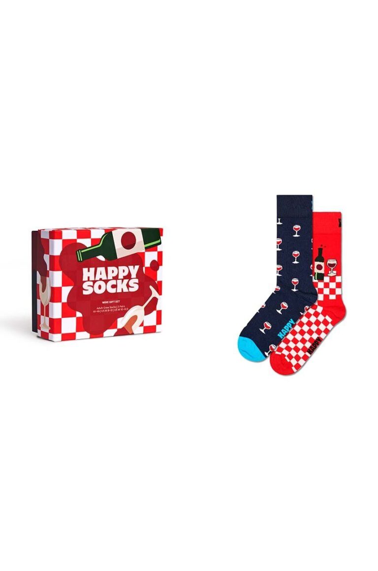 Happy Socks sosete GIFTBOX 2-Pack Wine Gift Set 2-pack P001837