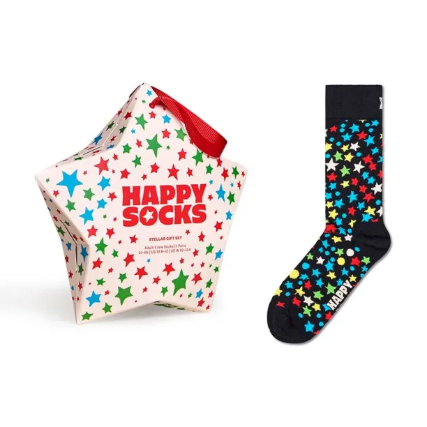 Happy Socks sosete GIFTBOX culoarea negru