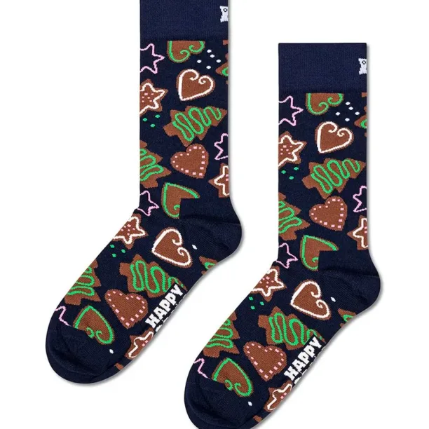 Happy Socks sosete Gingerbread Cookies culoarea albastru marin