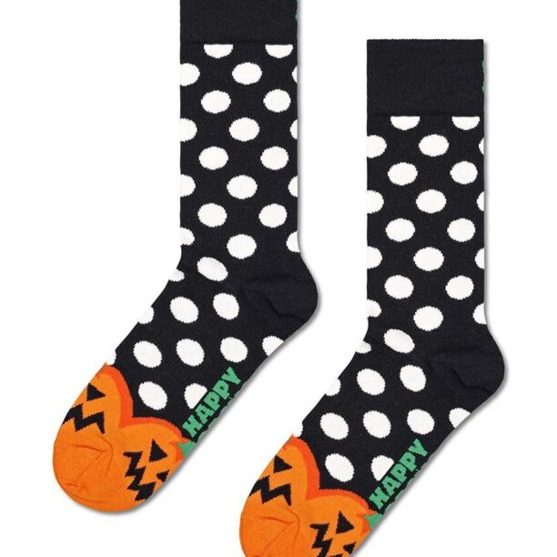 Happy Socks sosete Halloween Pumpkin Sock culoarea negru