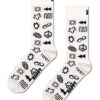 Happy Socks sosete Techy Sock culoarea alb