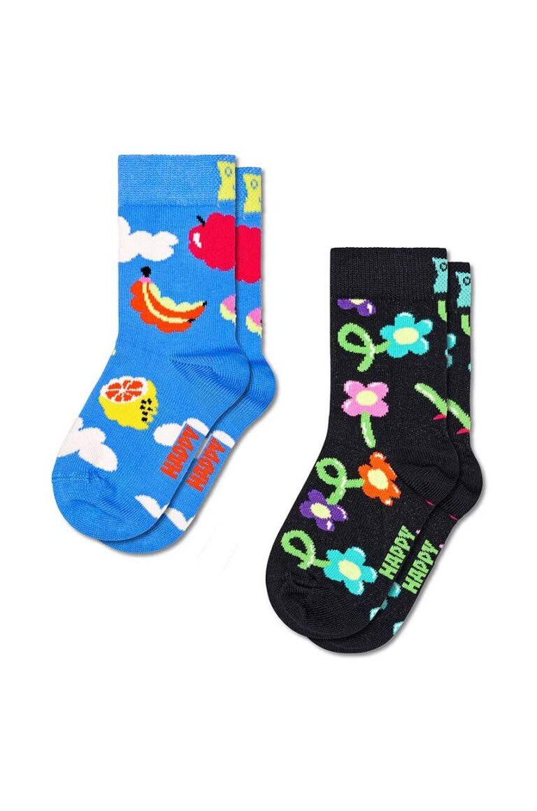 Happy Socks sosete copii Kids 2-Pack Cloudy Fruit Socks 2-pack P001473