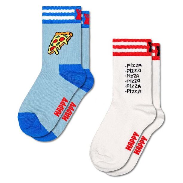 Happy Socks sosete copii Kids 2-Pack Pizza Socks 2-pack P001475