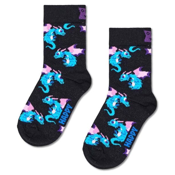 Happy Socks sosete copii Kids Anime Dragon Sock culoarea albastru marin