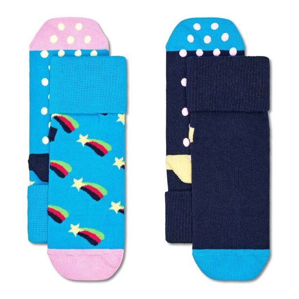 Happy Socks sosete copii Kids Antislip 2-Pack Shooting Star Socks 2-pack P001481