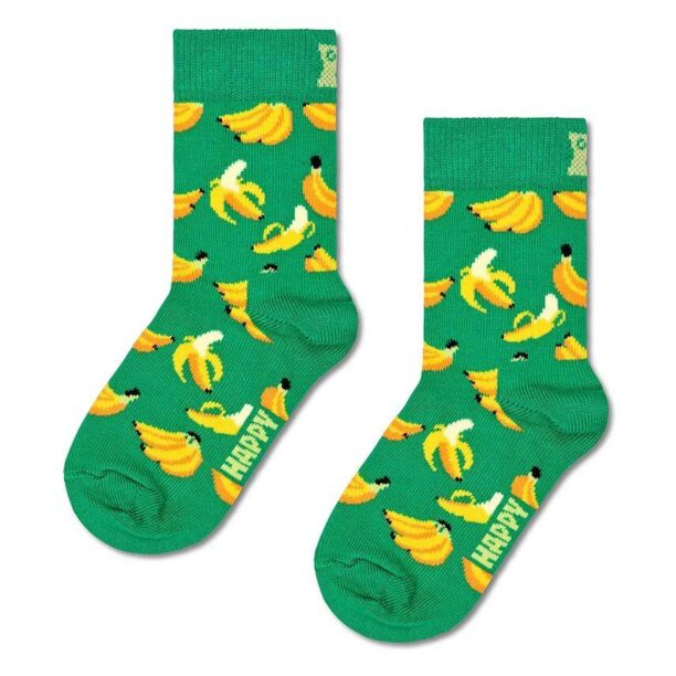 Happy Socks sosete copii Kids Banana Sock culoarea verde