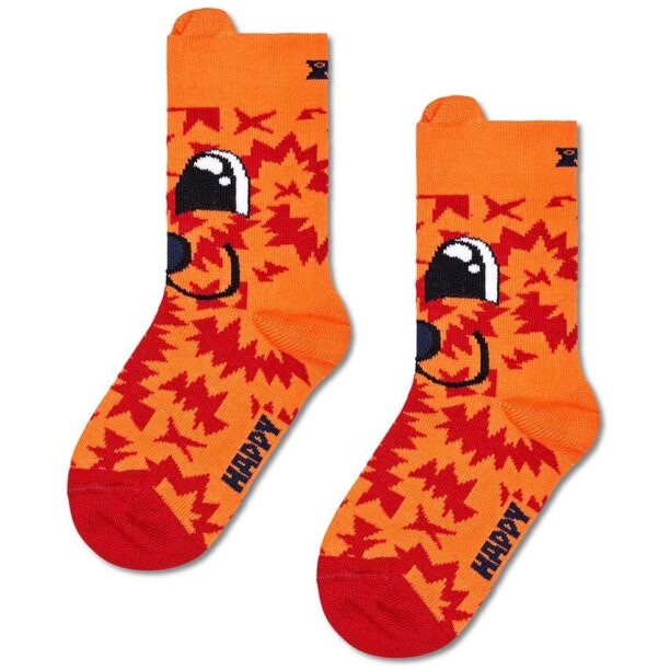 Happy Socks sosete copii Kids Fox Sock culoarea portocaliu