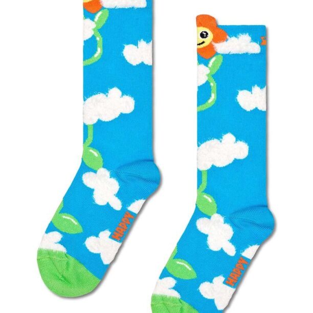 Happy Socks sosete copii Kids Growing Flower Knee High Sock P001434