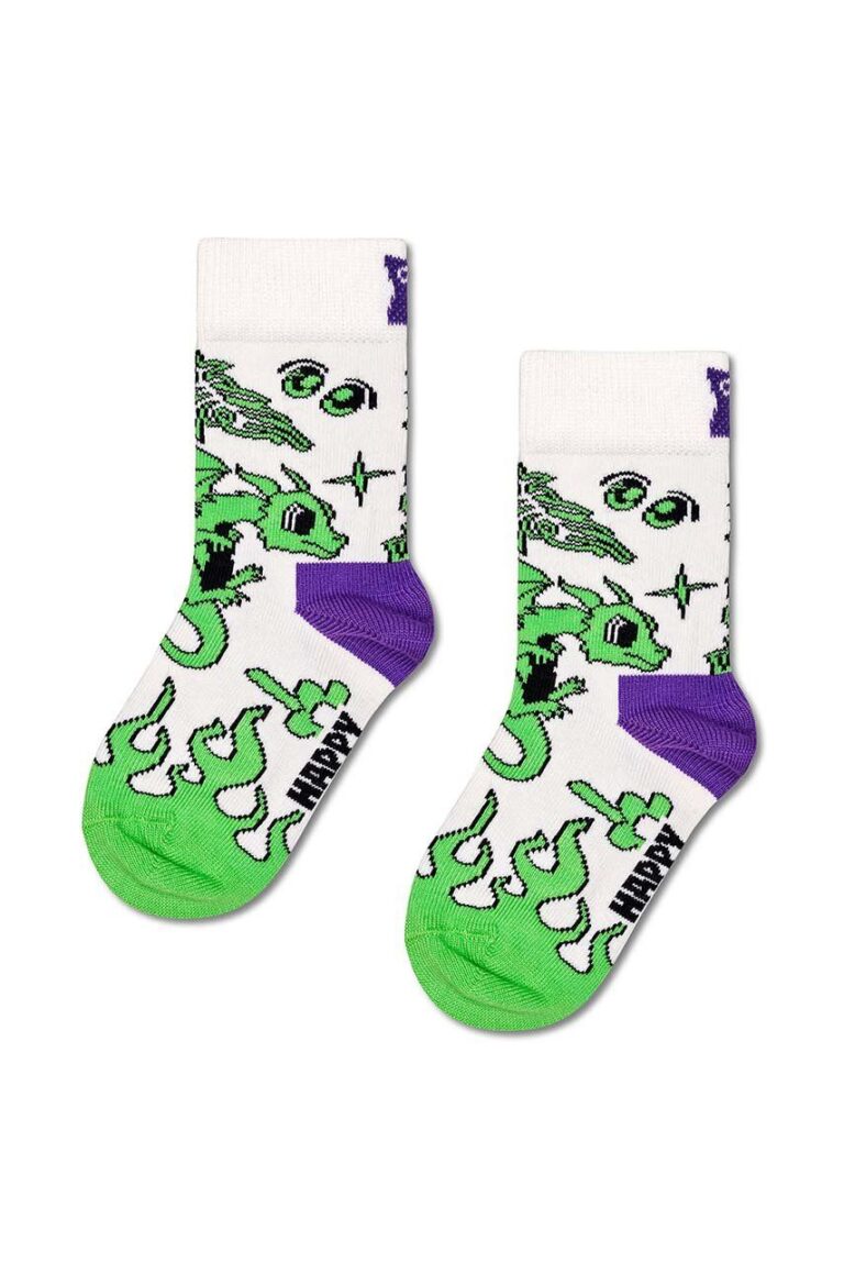 Happy Socks sosete copii Kids Hyper Dragon Sock culoarea verde