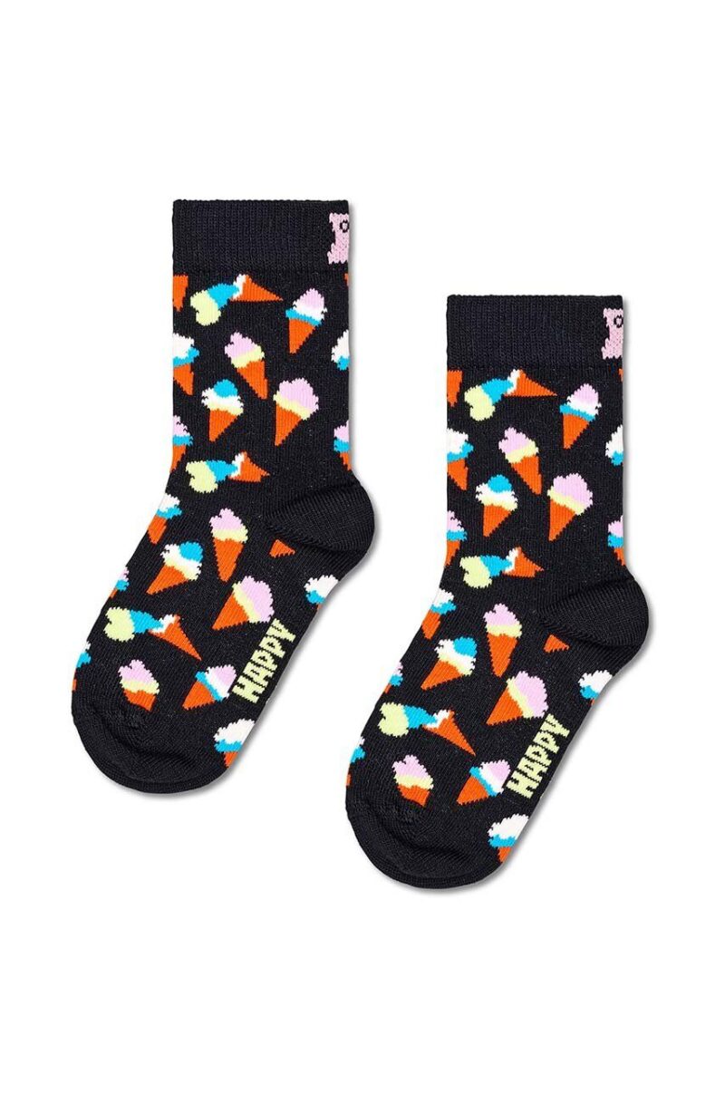 Happy Socks sosete copii Kids Ice Cream Sock culoarea negru