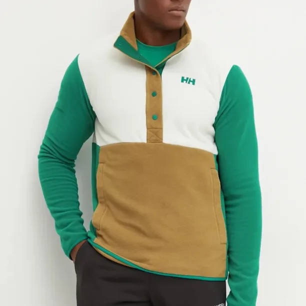 Helly Hansen hanorac Daybreaker Snap culoarea verde