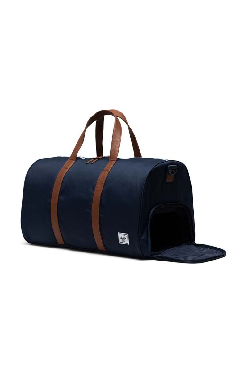 Herschel geanta Novel Duffle culoarea albastru marin preţ