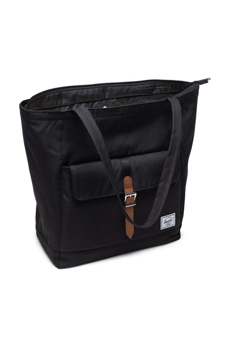 Herschel poseta Retreat Tote culoarea negru preţ