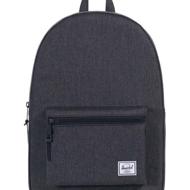 Herschel rucsac Settlement Black Crosshat culoarea negru