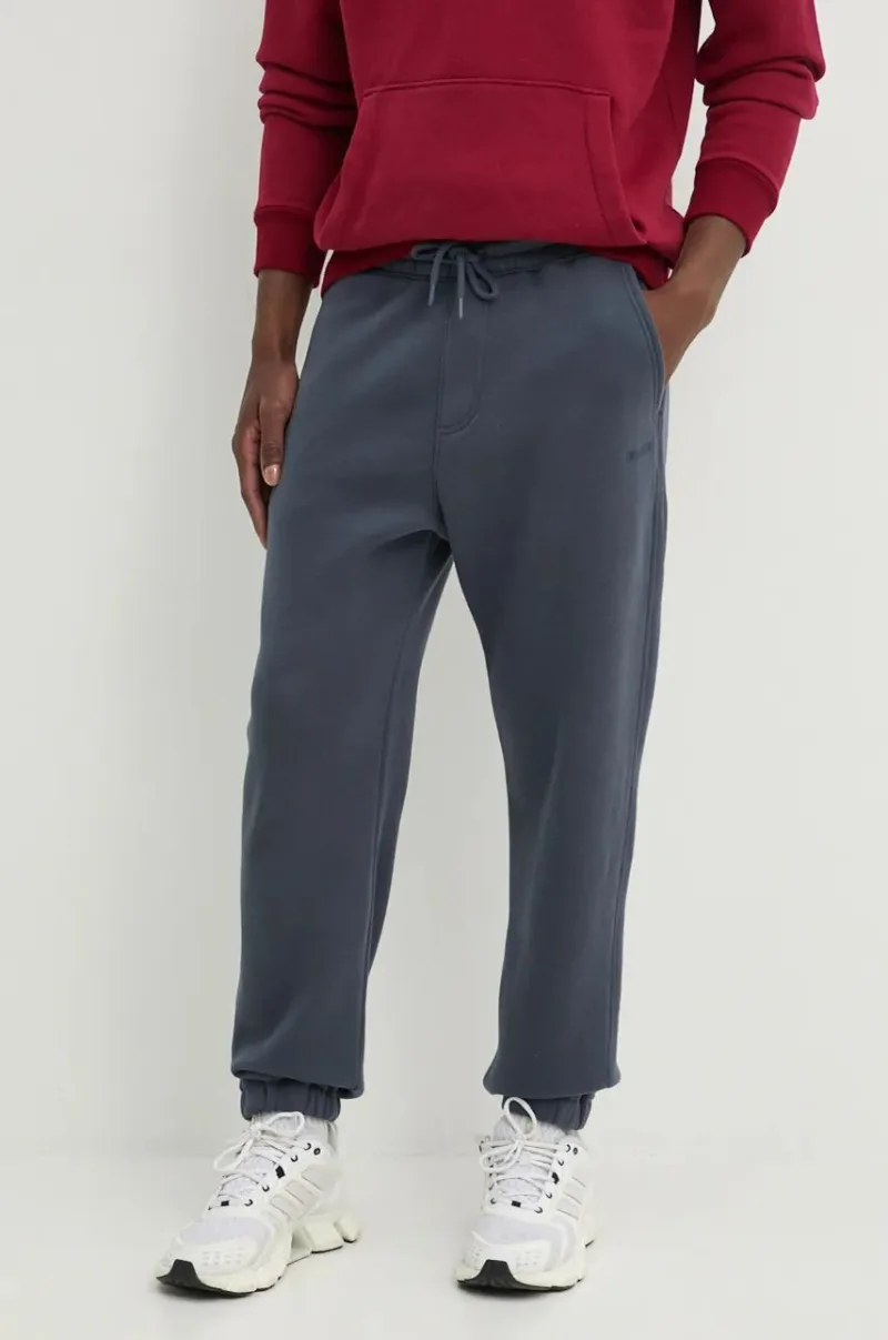 Hollister Co. pantaloni de trening culoarea albastru marin