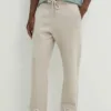 Hollister Co. pantaloni de trening culoarea bej