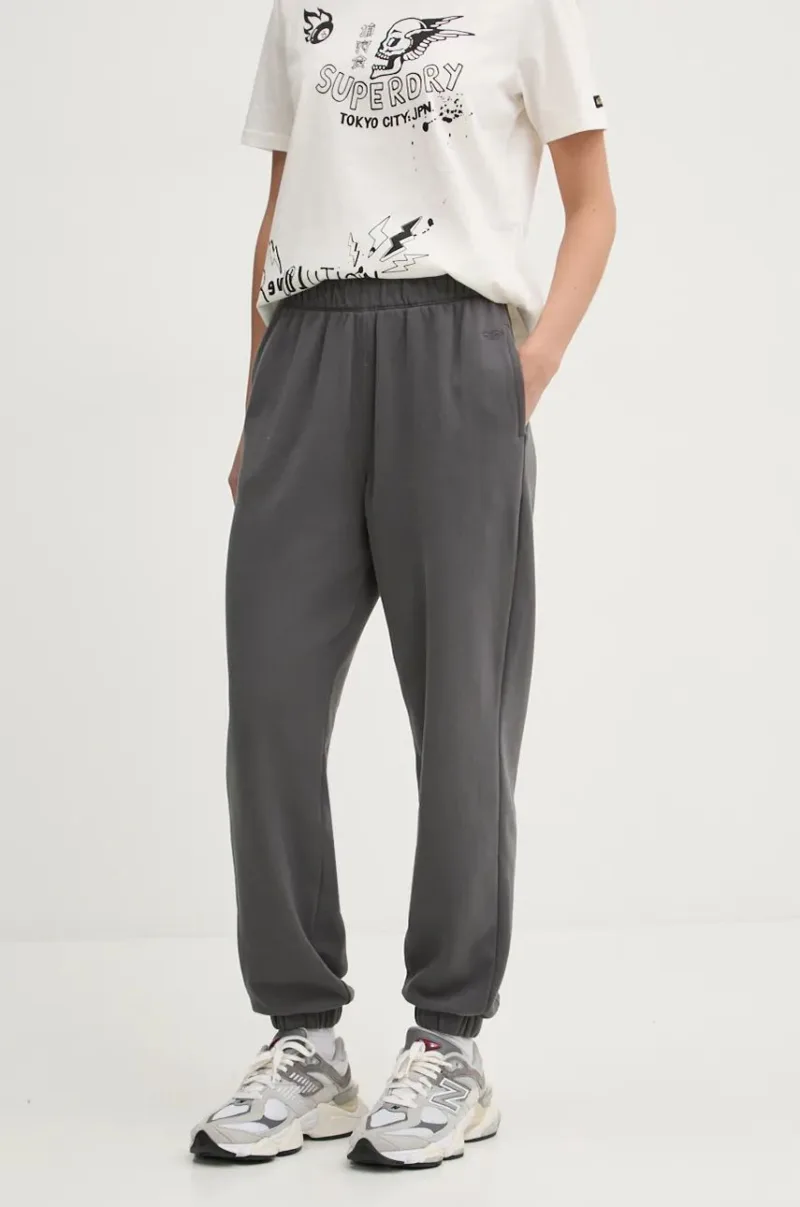 Hollister Co. pantaloni de trening culoarea gri