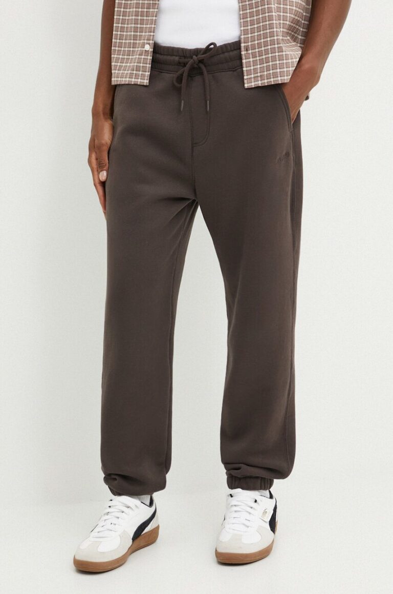 Hollister Co. pantaloni de trening culoarea maro