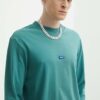 Hugo Blue longsleeve din bumbac culoarea verde