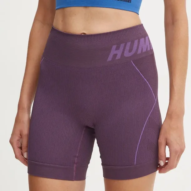 Hummel pantaloni scurți de antrenament Christel culoarea maro