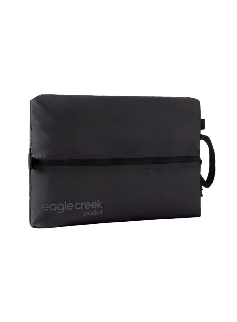 Husă Eagle Creek Pack-It Isolate Shoe Sack - black/black preţ