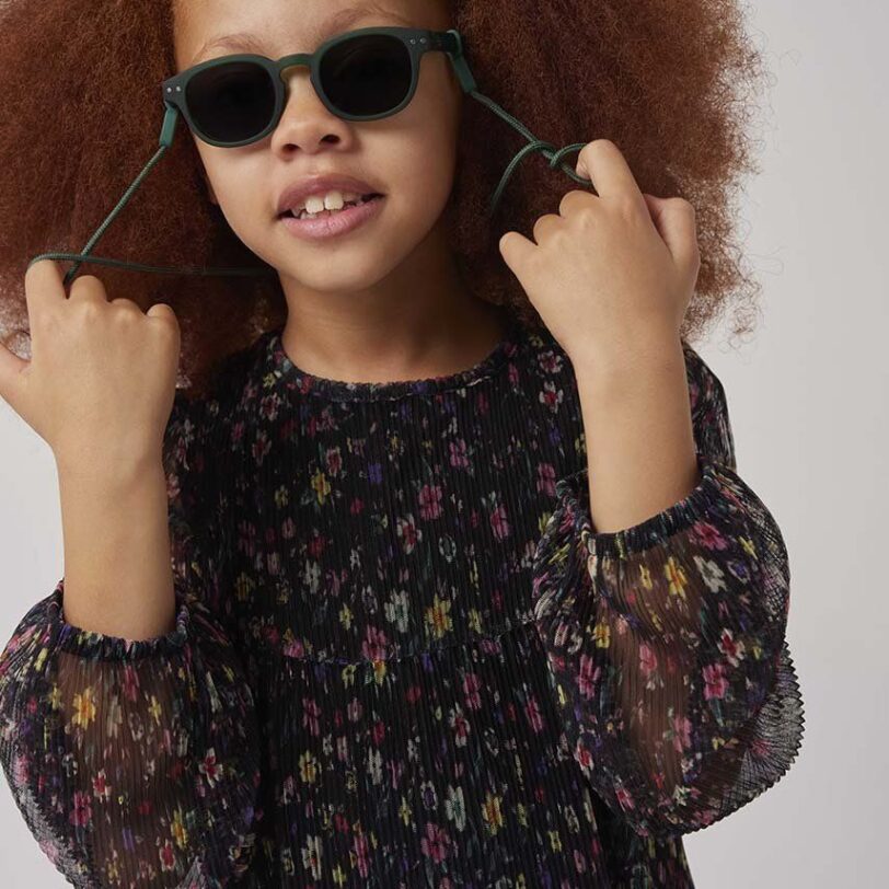 IZIPIZI ochelari de soare copii JUNIOR SUN #c culoarea verde