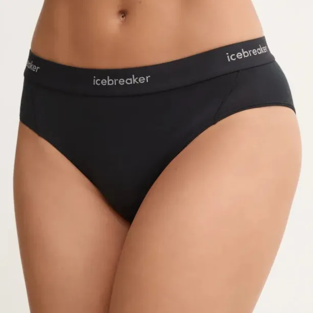 Icebreaker lenjerie functionala Merino Blend 125 Cool-Lite Sprite Hipster culoarea negru