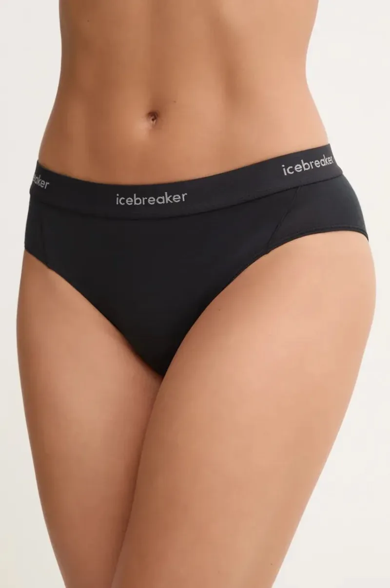 Icebreaker lenjerie functionala Merino Blend 125 Cool-Lite Sprite Hipster culoarea negru