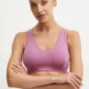 Icebreaker lenjerie functionala Merino Blend 125 Cool-Lite Sprite Racerback Bra culoarea roz