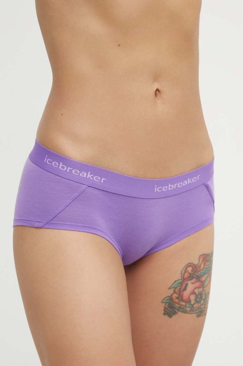 Icebreaker lenjerie functionala Merino Sprite Hot culoarea violet