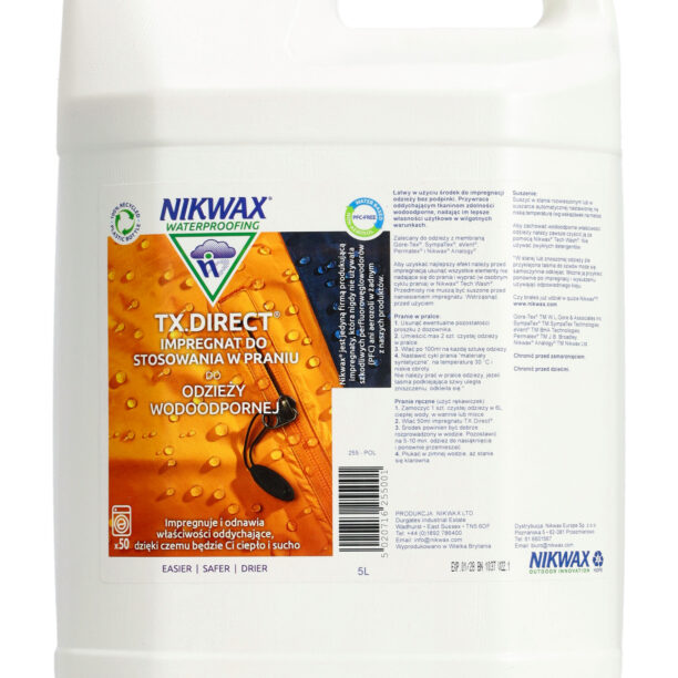 Impregnare Nikwax TX Direct Wash In 5L