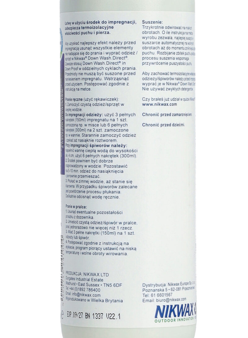 Preţ Impregnat Nikwax Down Proof 300 ml