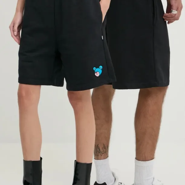 Inbetweeners pantaloni scurti din bumbac culoarea negru