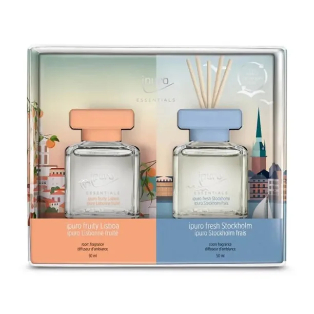 Ipuro kit difuzor de aromă Stockholm / Lisboa 2 x 50 ml