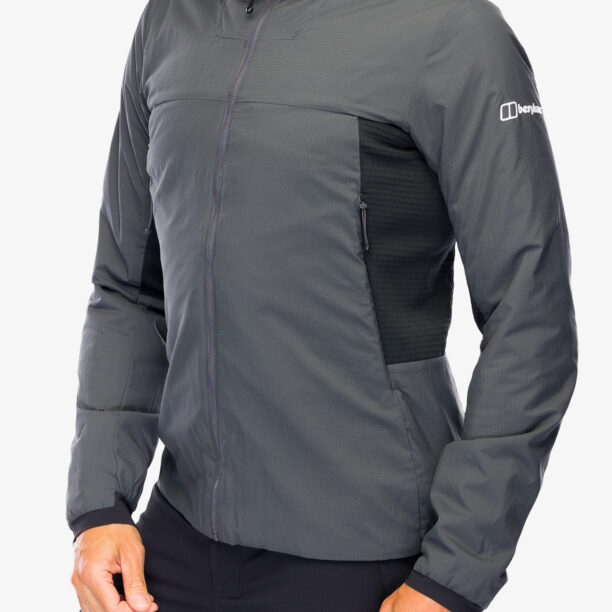 Jachetă fleece Berghaus MTN Guide MW Hybrid Jacket - grey pinstripe/jet black