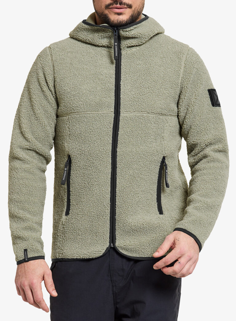 Jachetă fleece Didriksons Bror Full Zip 3 - wilted leaf