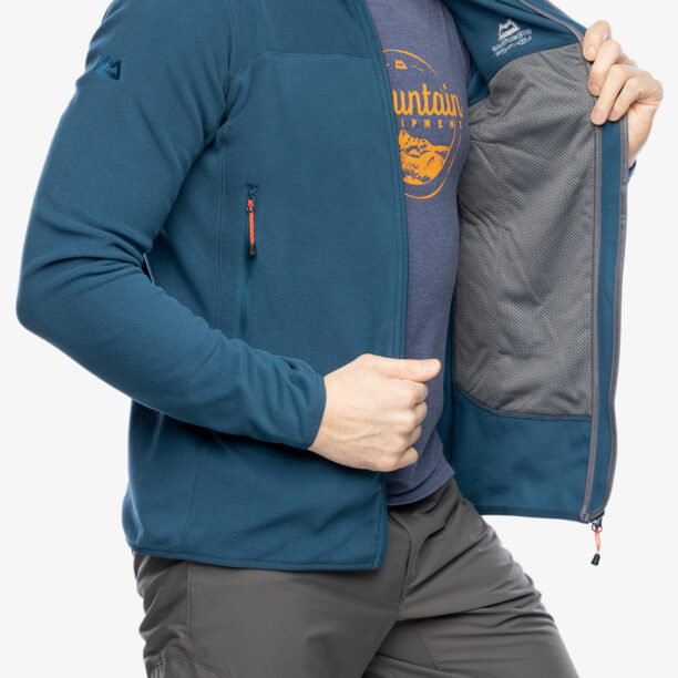 Original Jachetă fleece Mountain Equipment Micro Zip Jacket - majolica blue