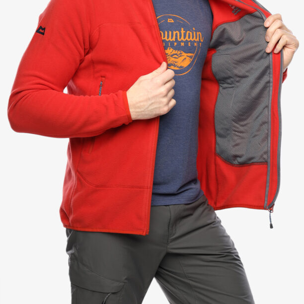 Original Jachetă fleece Mountain Equipment Micro Zip Jacket - red rock