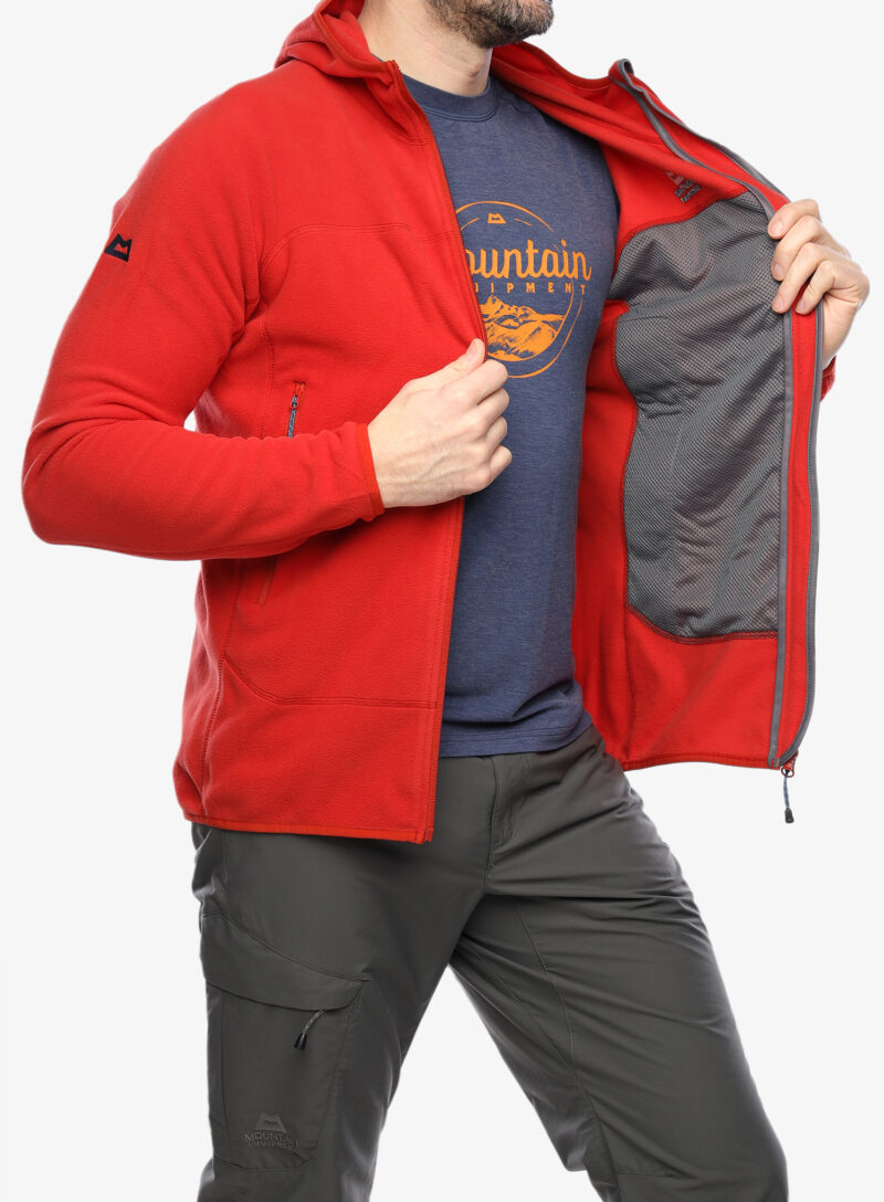 Original Jachetă fleece Mountain Equipment Micro Zip Jacket - red rock