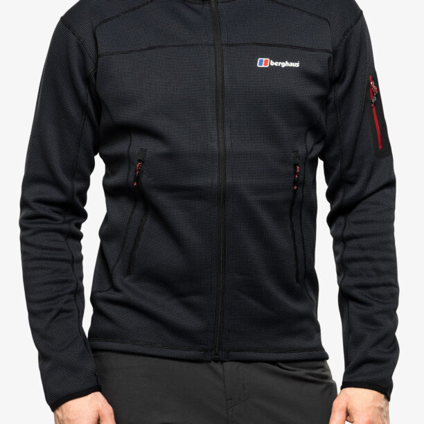 Original Jacheta fleece barbati Berghaus Pravitale MTN 2.0 Hooded Jacket - urb carbon/black