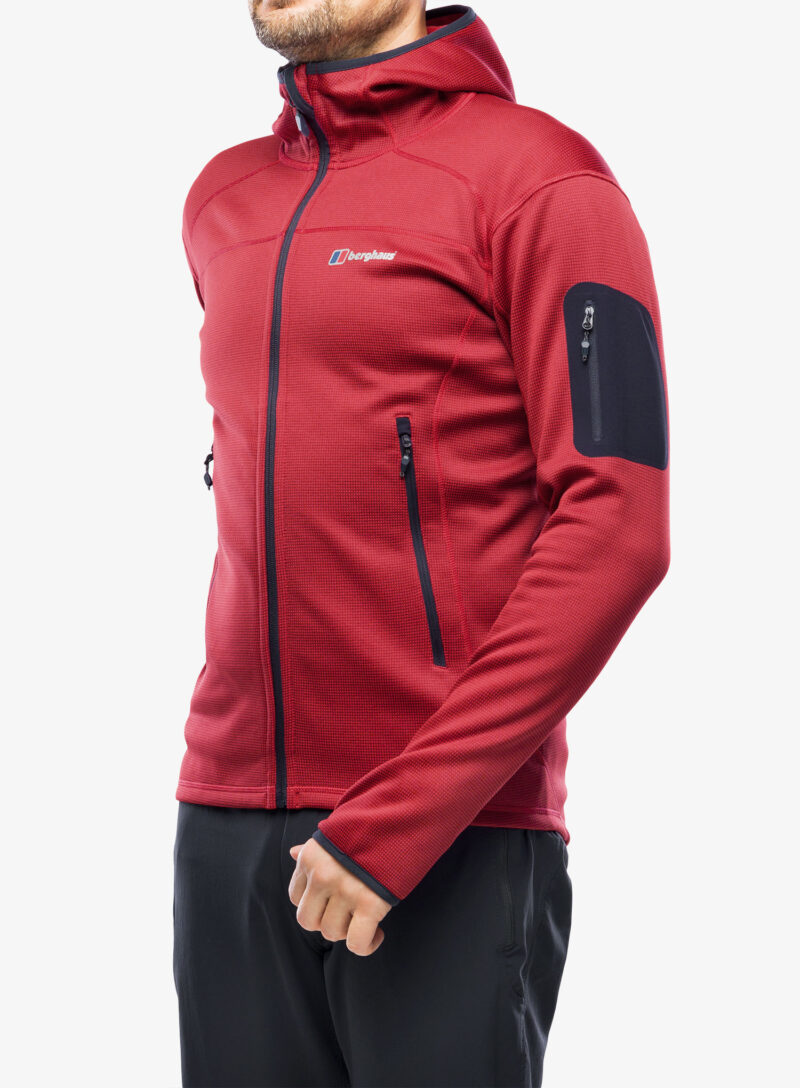 Cumpăra Jacheta fleece barbati Berghaus Pravitale MTN 2.0 Hooded Jacket - urb red dahlia/hauterd/nghtsky