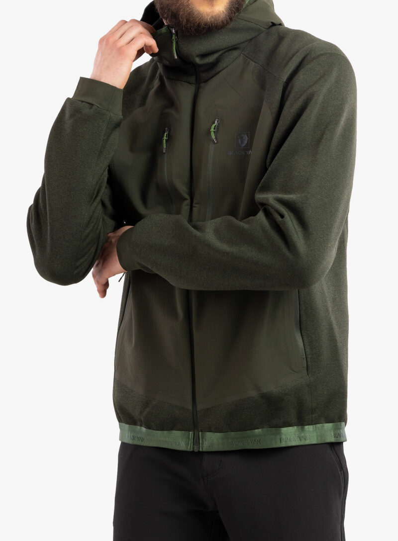 Cumpăra Jacheta fleece barbati BlackYak Mishima Hoody - rifle green