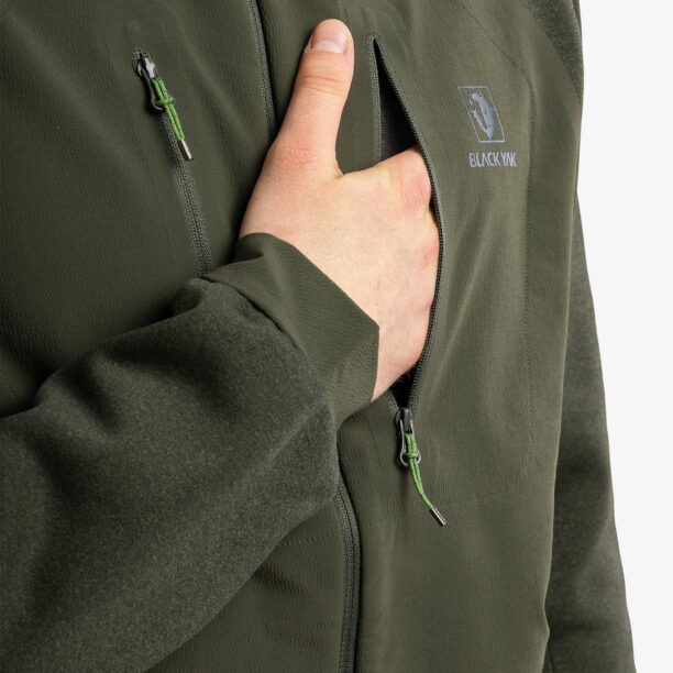 Preţ Jacheta fleece barbati BlackYak Mishima Hoody - rifle green