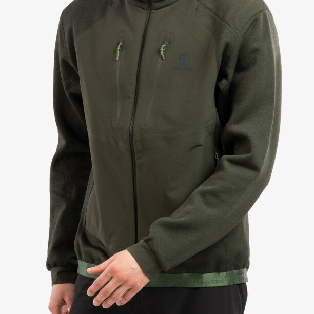 Jacheta fleece barbati BlackYak Mishima Hoody - rifle green