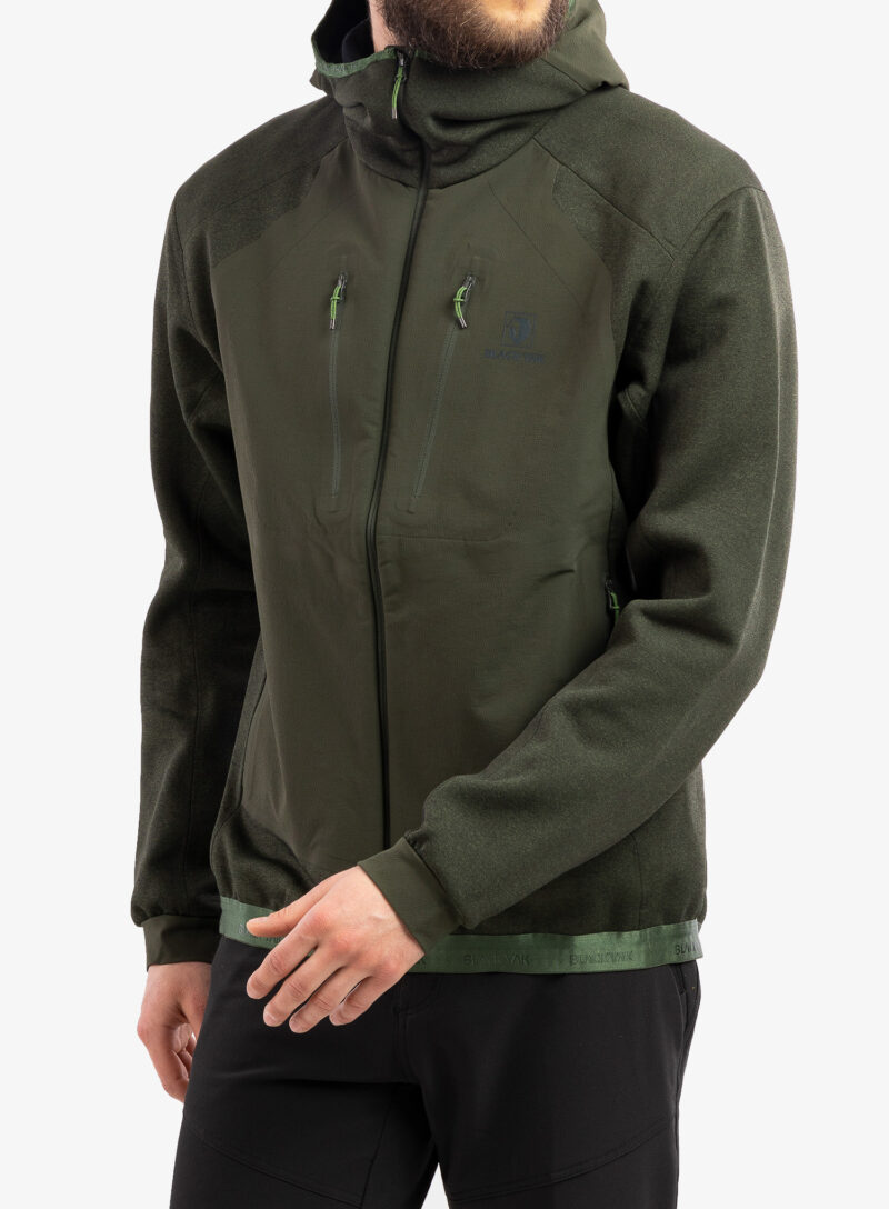 Jacheta fleece barbati BlackYak Mishima Hoody - rifle green